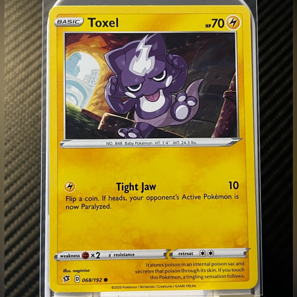 TOXEL #068/192 Pokemon TCG Sword & Shield SWSH Rebel Clash 2020 Card